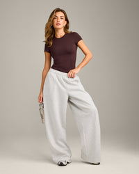 Mellow™ Motion Crew Neck Top | Plum Brown