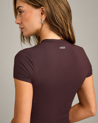 Mellow™ Motion Crew Neck Top | Plum Brown