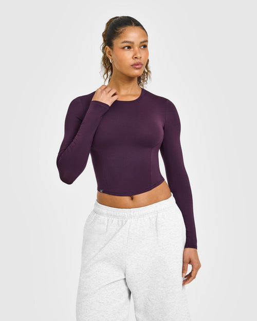 Oner Modal Mellow™ Soft Mid Long Sleeve Top | Blackberry Purple
