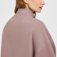 Mid Weight 1/4 Zip Sweatshirt | Dusty Purple