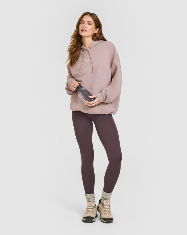 Mid Weight Relaxed Hoodie | Dusty Purple