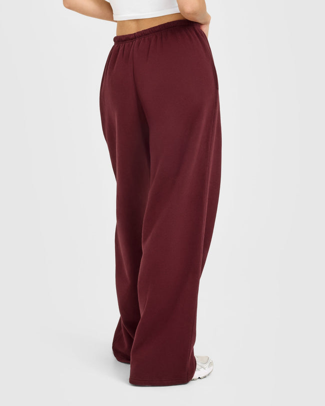 Mid Weight Relaxed Straight Leg Joggers | Rosewood
