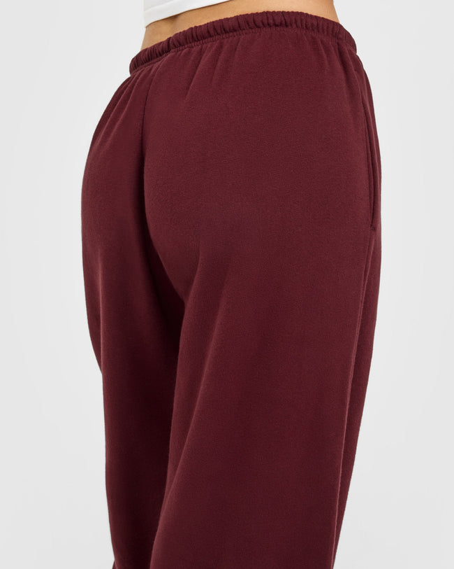 Mid Weight Relaxed Straight Leg Joggers | Rosewood