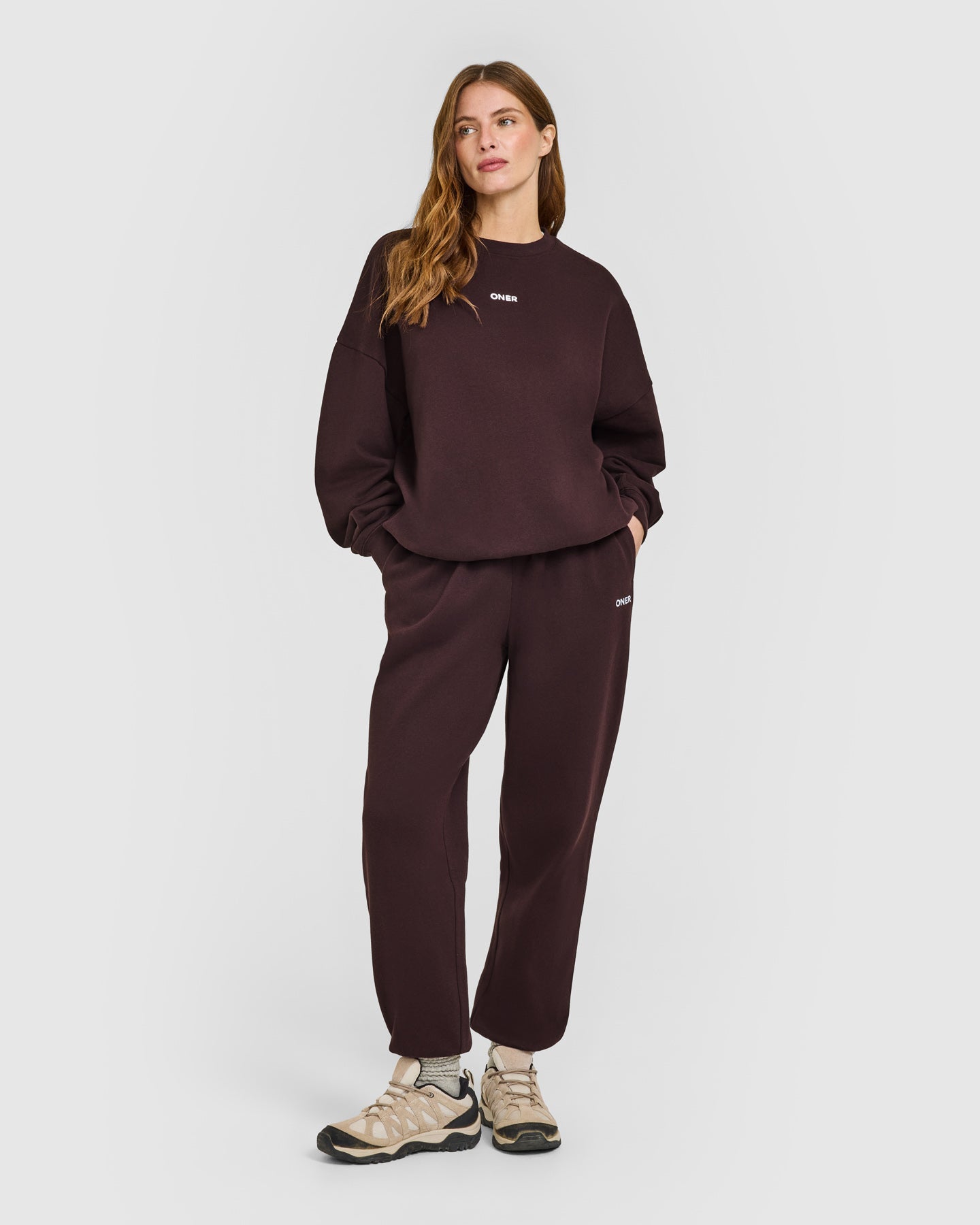 Mid Weight Sweatshirt | Plum Brown