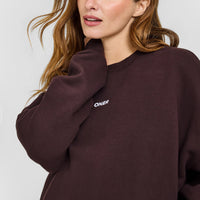 Mid Weight Sweatshirt | Plum Brown