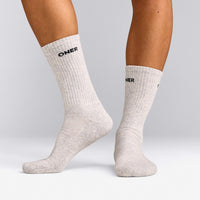 Oner Long Crew Socks 1 Pack | Grey Marl