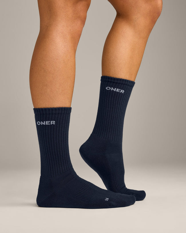 Oner Long Crew Socks 1 Pack | True Blue