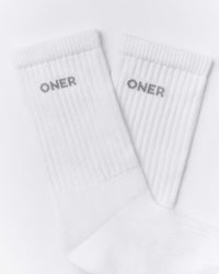 Long Crew Socks 1 Pack | White