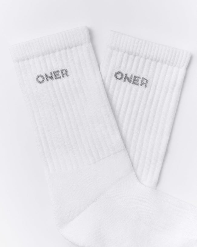 Long Crew Socks 1 Pack | White