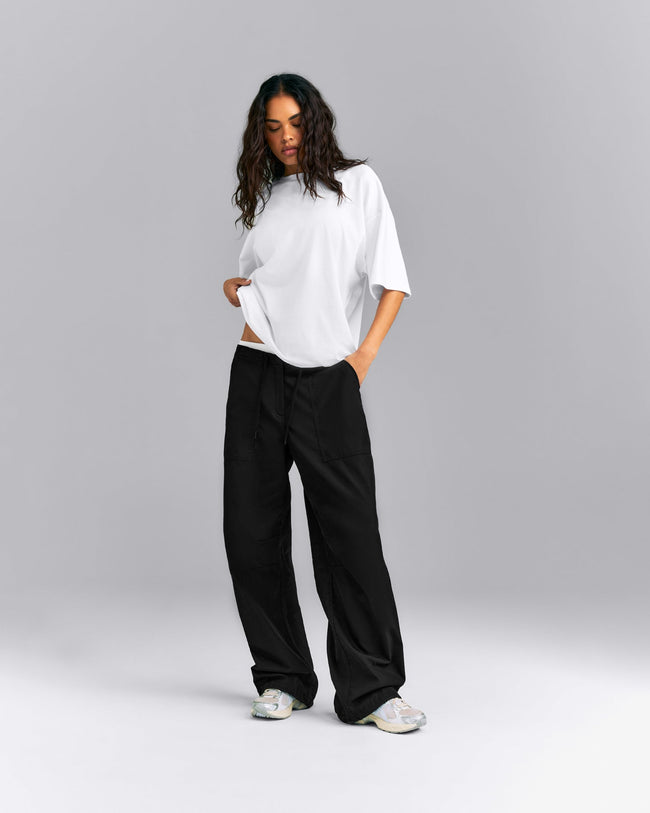 Oversized Cotton Short Sleeve T-Shirt | White