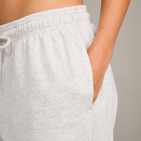 Raw Cut Lounge Wide Leg Joggers | Light Grey Marl