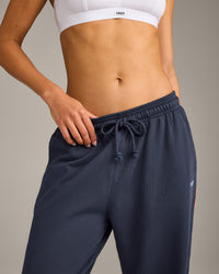 Raw Cut Lounge Wide Leg Joggers | Washed True Blue