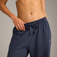 Raw Cut Lounge Wide Leg Joggers | Washed True Blue