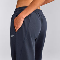 Raw Cut Lounge Wide Leg Joggers | Washed True Blue