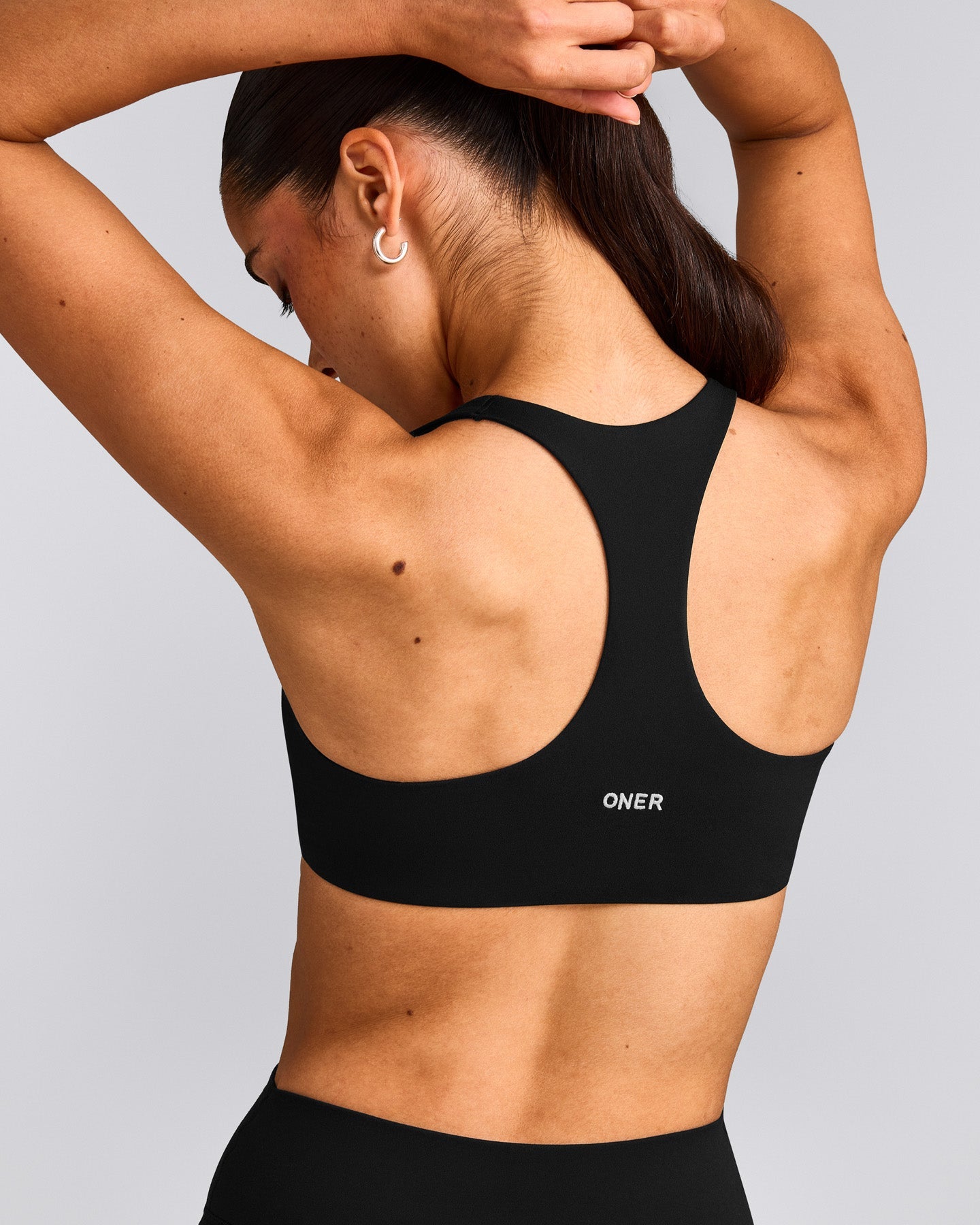 SoftMotion™ Bralette with Grey Logo | Black