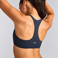 SoftMotion™ Bralette with Grey Logo | True Blue