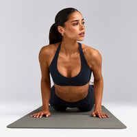 SoftMotion™ Bralette with Grey Logo | True Blue