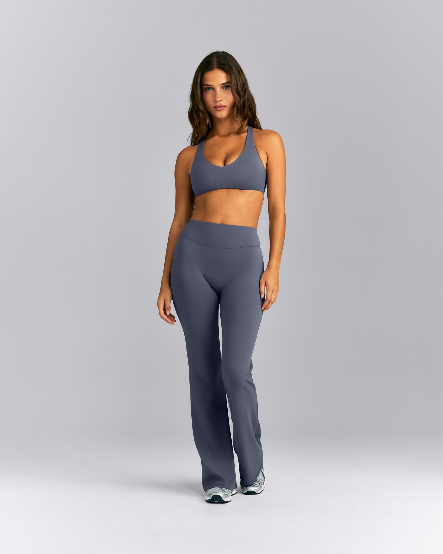 SoftMotion™ Flared Leggings | Granite Blue