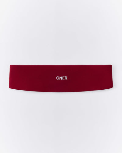 SoftMotion™ Headband with Grey Logo | Ruby Red