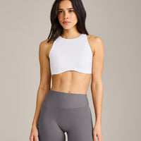 SoftMotion™ High Neck Sports Bra | White