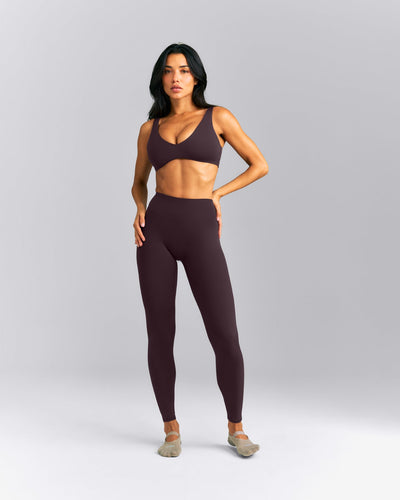 SoftMotion™ High Waisted Leggings New Branding | Dark Umber Brown