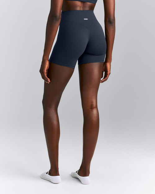 SoftMotion™ High Waisted Shorts 6" | True Blue