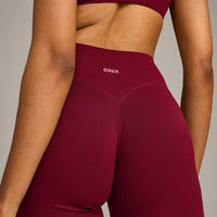 SoftMotion™ Straight Leg Bottoms with Grey Logo | Ruby Red