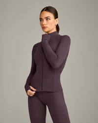 SoftMotion™ Jacket with Grey Logo | Dark Umber Brown