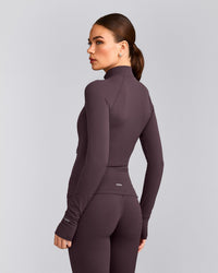 SoftMotion™ Jacket with Grey Logo | Dark Umber Brown