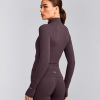 SoftMotion™ Jacket with Grey Logo | Dark Umber Brown