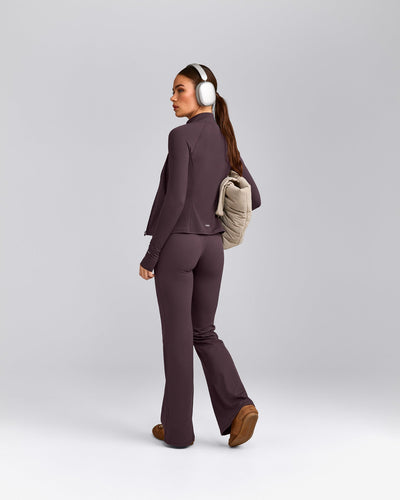 SoftMotion™ Jacket with Grey Logo | Dark Umber Brown