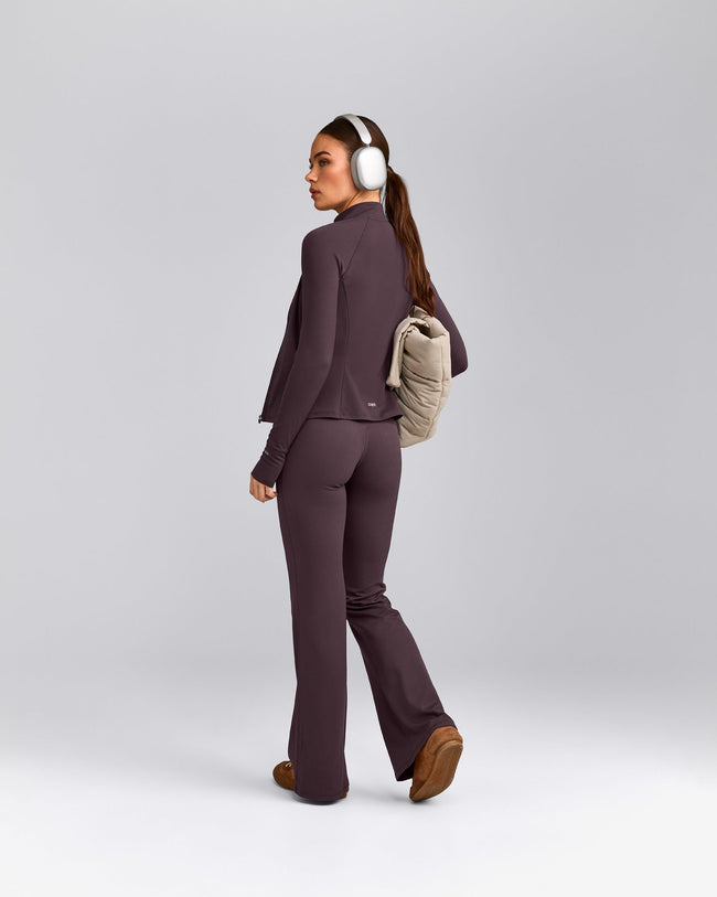 SoftMotion™ Jacket with Grey Logo | Dark Umber Brown