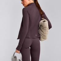 SoftMotion™ Jacket with Grey Logo | Dark Umber Brown