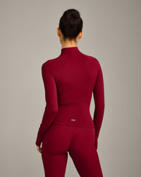 SoftMotion™ Jacket with Grey Logo | Ruby Red