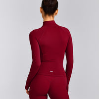 SoftMotion™ Jacket with Grey Logo | Ruby Red