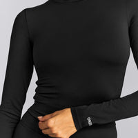 SoftMotion™ Long Sleeve Mid Top New Branding | Black