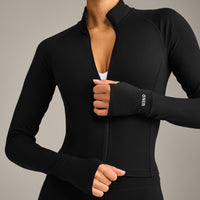 SoftMotion™ Mid Jacket with Grey Logo | Black