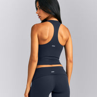 SoftMotion™ Racer Back Mid Vest with Built in Bra Shelf New Branding | True Blue