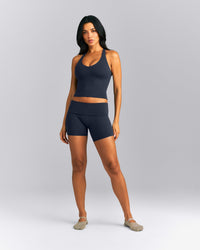 SoftMotion™ Racer Back Mid Vest with Built in Bra Shelf New Branding | True Blue