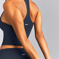 SoftMotion™ Racer Back Mid Vest with Built in Bra Shelf New Branding | True Blue