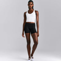SoftMotion™ Racer Back Mid Vest with Built in Bra Shelf New Branding | White