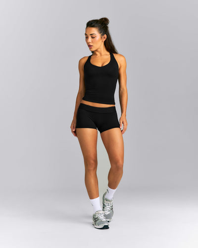 SoftMotion™ Racer Back Vest with Built in Bra Shelf New Branding | Black