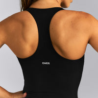 SoftMotion™ Racer Back Vest with Built in Bra Shelf New Branding | Black