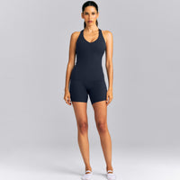 SoftMotion™ Racer Back Vest with Built in Bra Shelf New Branding | True Blue