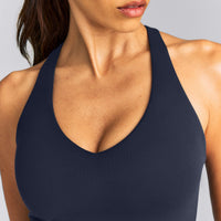 SoftMotion™ Racer Back Vest with Built in Bra Shelf New Branding | True Blue