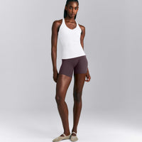 SoftMotion™ Racer Back Vest with Built in Bra Shelf New Branding | White