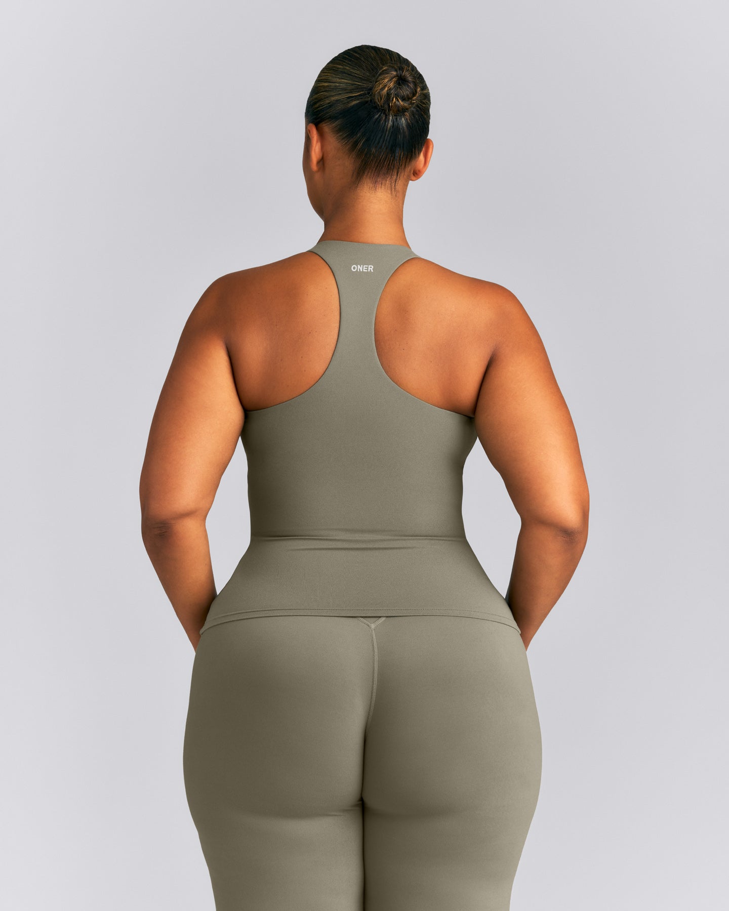 SoftMotion™ Racer Back Vest with Built in Bra Shelf | Alpine Green
