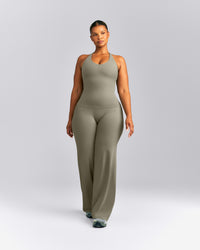 SoftMotion™ Racer Back Vest with Built in Bra Shelf | Alpine Green