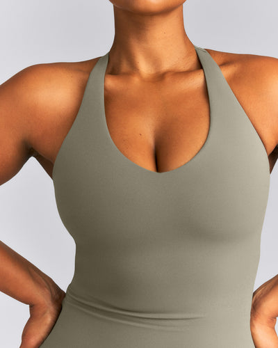 SoftMotion™ Racer Back Vest with Built in Bra Shelf | Alpine Green