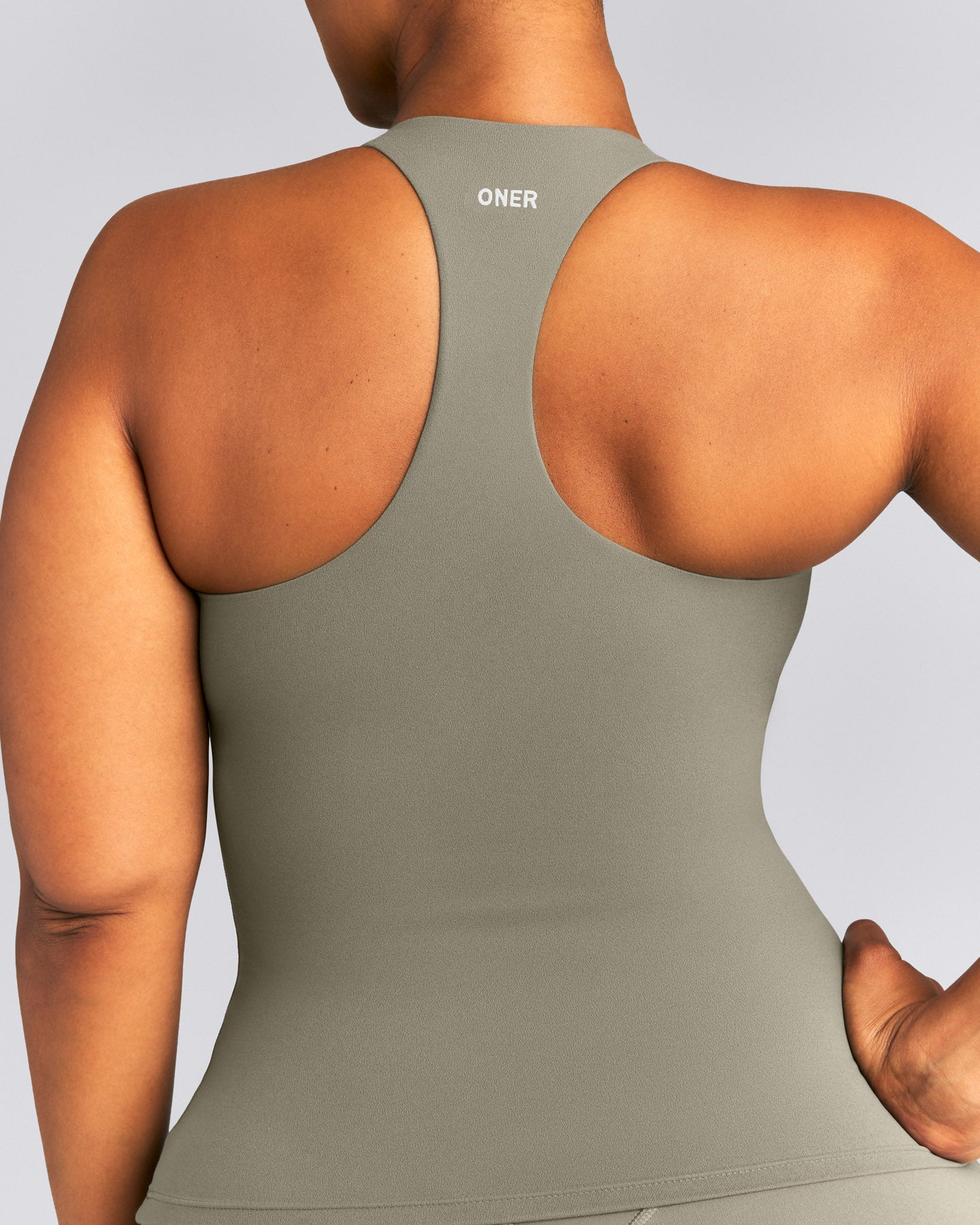 SoftMotion™ Racer Back Vest with Built in Bra Shelf | Alpine Green